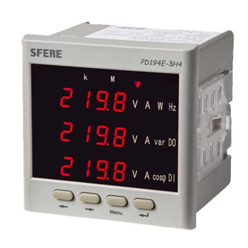 斯菲尔/SFERE 多功能谐波表，PD194E-3H4 AC380V 1A-3P4W